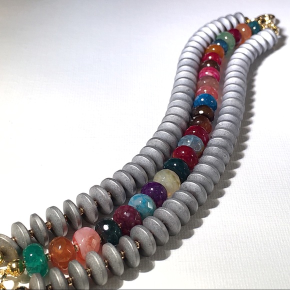 🔱SALE🔱 Crystal Agate and Hematite Bracelet 🌄 - Picture 3 of 6